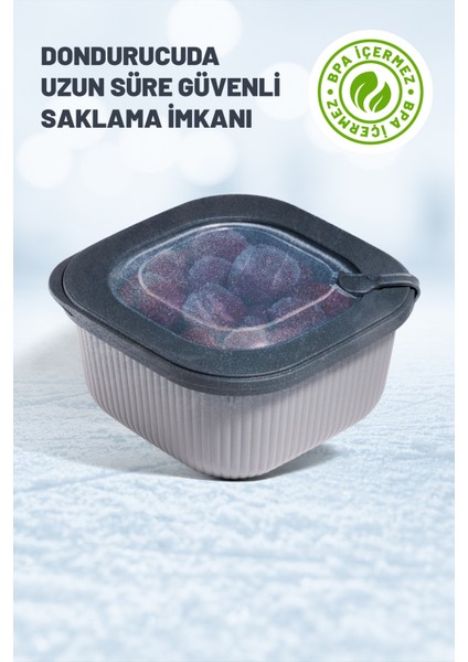 3'lü Mikrodalga ve Difrize Uygun Premium Özel Kapaklı Saklama Kabı Seti fırsatları