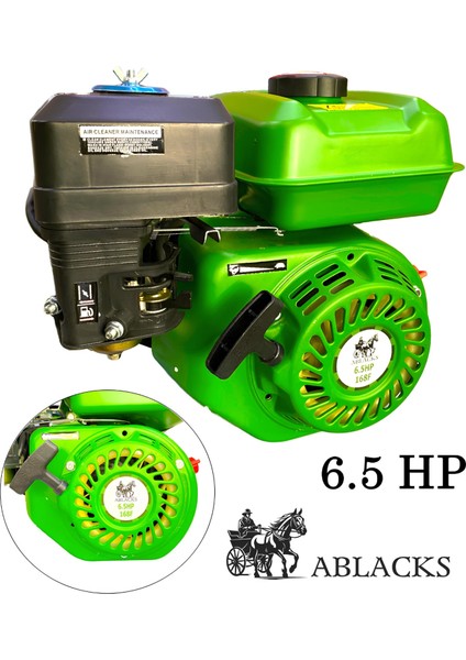 Benzinli Motor Go Kart 6.5 Hp 20 mm Kamalı Çapa Makinası – Su Motoru (Çıplak Motor)