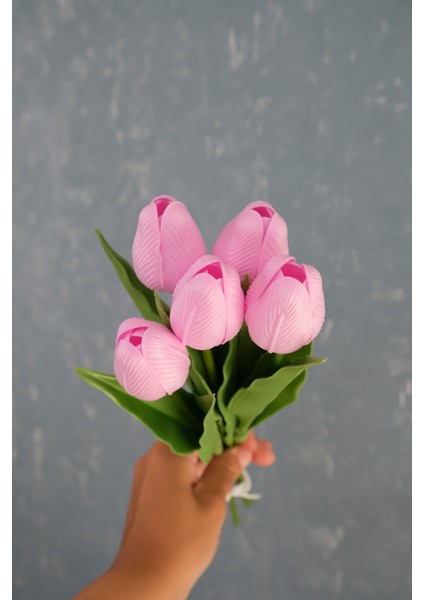 Pembe 5’li Lale Demet