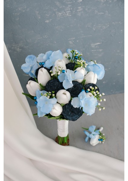 Islak Lale Gül Mavi Lacivert Gelin Çiçeği modelleri