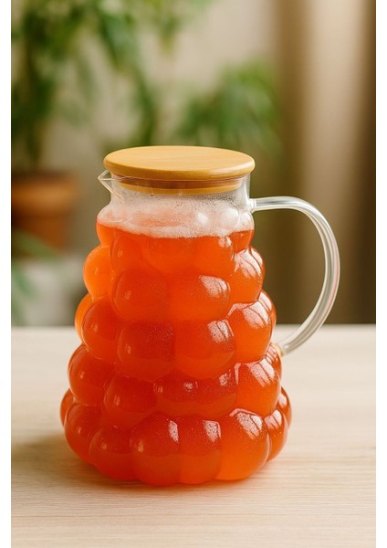 Üzüm Desenli Sürahi Misket Desenli Sürahi Sürahi Cam Sürahi