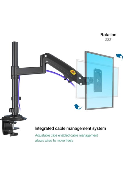 Nb H100 Amortisörlü Profosyonel 17-32INCH Monitör Standı 2026 Versiyon