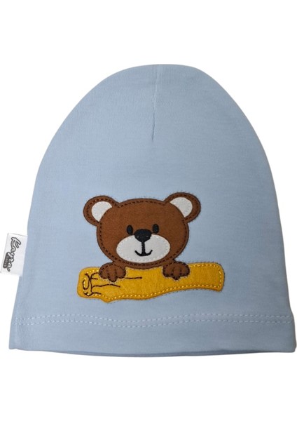 0-2 Yaş Erkek Bebe Mavi Renk Ayıcık Figürlü Yazlık Bere fiyatları