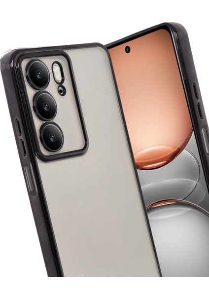 Allzey Newface Realme C75 4g Kılıf Razer Lensli Silikon - Siyah modelleri