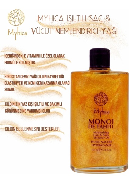 Saç ve Vücut Yağı 100 ml E Vitaminli Hindistan Cevizi Yağlı Işıltılı Yoğun Nemlendirici indirimleri