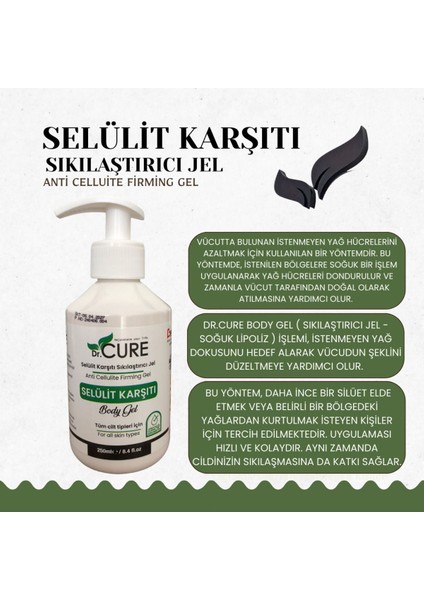 Selülit Giderici Jel 250 ml Unisex Bitkisel Ekstraktlı Sıkılaştırıcı ve Toparlayıcı indirimleri