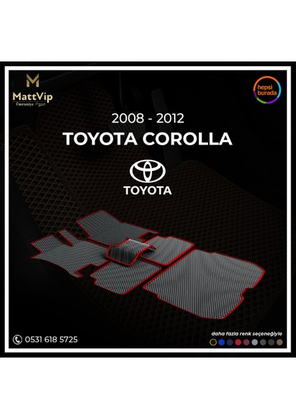 Toyota Corolla 2008 - 2012 Araba Paspası