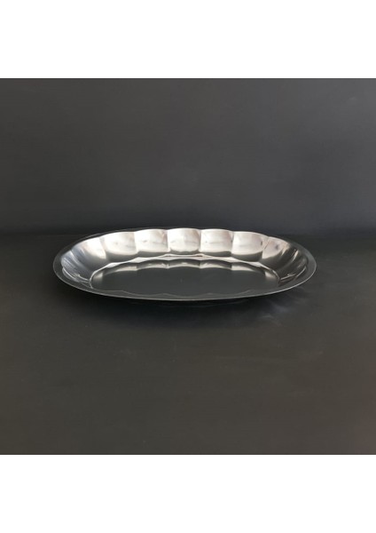 2 Adet 430 Kalite Paslanmaz Çelik Kayık Tabak 30X20 cm – Derinlik 3 cm fiyatları