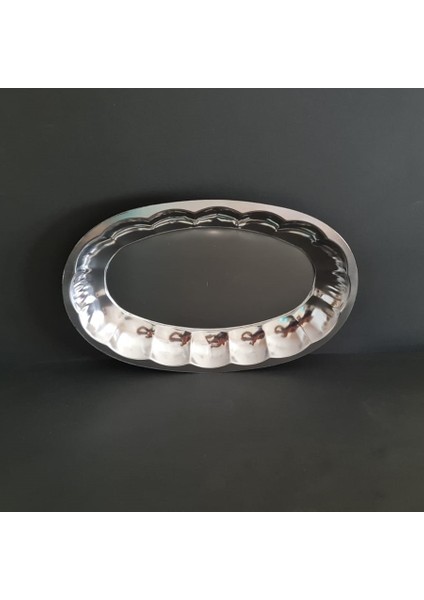 2 Adet 430 Kalite Paslanmaz Çelik Kayık Tabak 30X20 cm – Derinlik 3 cm modelleri