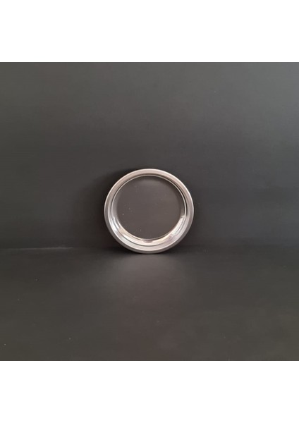 12 Adet Paslanmaz Çelik Diplomat Tabak 430 Kalite Tatlı & Pasta Servis Tabağı 11 cm