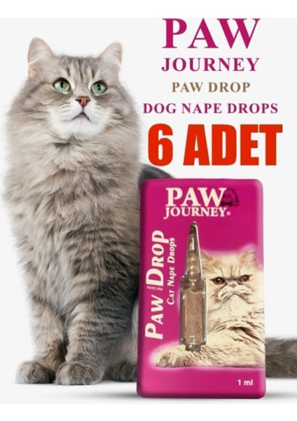 Kedi Köpek Yavru Dış Parazit Giderici Bitkisel Damla 6 Adet