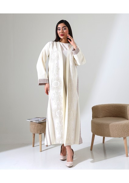 Büyük Beden Pano Kabartma Desen Tesettür Abaya fiyatları