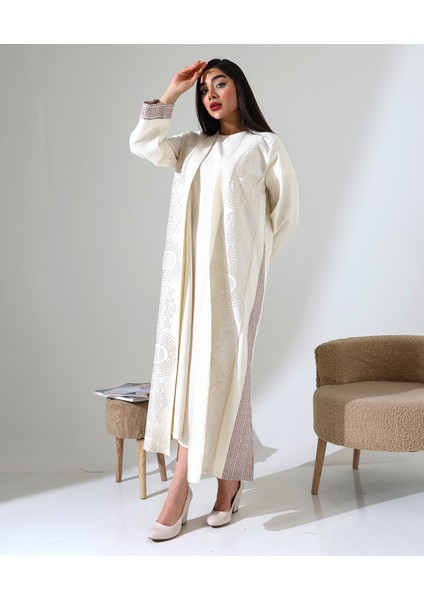 Büyük Beden Pano Kabartma Desen Tesettür Abaya fırsatları