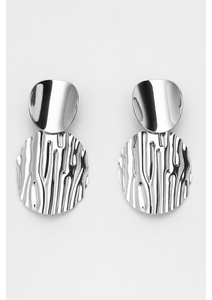 Gümüş Renk Iki Parçalı Sallantılı Vintage Küpe fiyatları