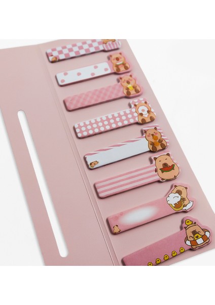 160 Yaprak 1 Paket Capybara Post-It Yapışkanlı Not Kağıdı Sticky Notes Rastgele Tasarım modelleri