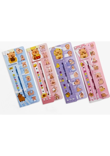 160 Yaprak 1 Paket Capybara Post-It Yapışkanlı Not Kağıdı Sticky Notes Rastgele Tasarım fırsatları