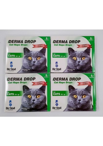 Dr. Sed Derma Kedi Ense Damla 4 Kutu