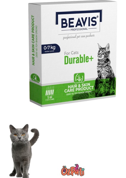 0-7 kg Kediler Için Damlatma Çözeltisi Deri ve Tüy Bak?m Ürünü 5 Adet