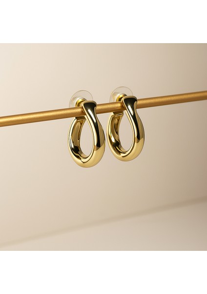 Altın Sarısı Renk Asimetrik Vintage Küpe fiyatları