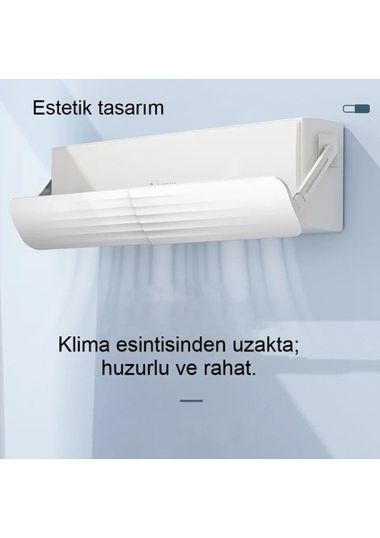 Ayarlanabilir Klima Rüzgar Yönlendirici Delmesiz Kolay Kurulumlu Yaz Kış Uyumlu Uzatılabilir Panel modelleri