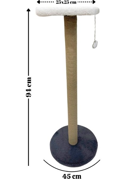 Yetişkin Kedi Mega Boy Tırmalama Tahtası | 94 cm Yükseklik | Welsoft Kumaş | Kaliteli Jut Halat | Kediler Için Dayanıklı, Şık ve Konforlu Tırmalama, Tırmanma ve Dinlenme Alanı Sunan Ürün fiyatları
