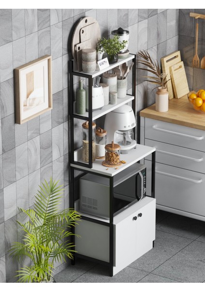 Kahve Köşesi Çok Amaçlı Mutfak Bangosu 2 Kapaklı Mutfak Dolabı Fırın Dolabı Kavanoz Rafı modelleri