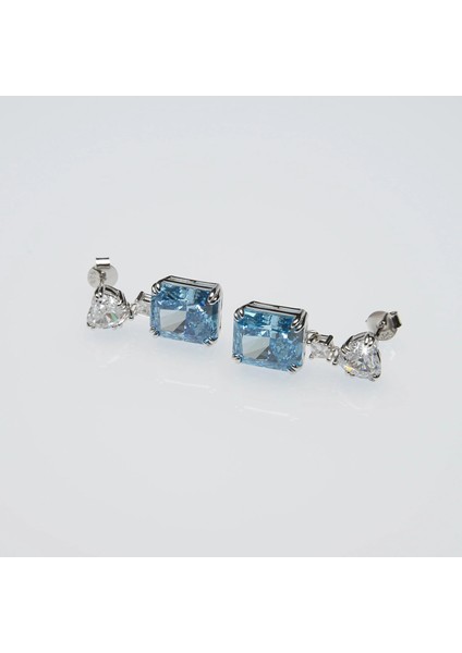 415 Ice Cut Gümüş Küpe