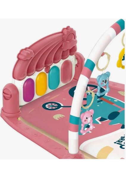 Bebek Oyun Halısı (Piyanolu Gökkuşağı Dinozor Desenli) modelleri