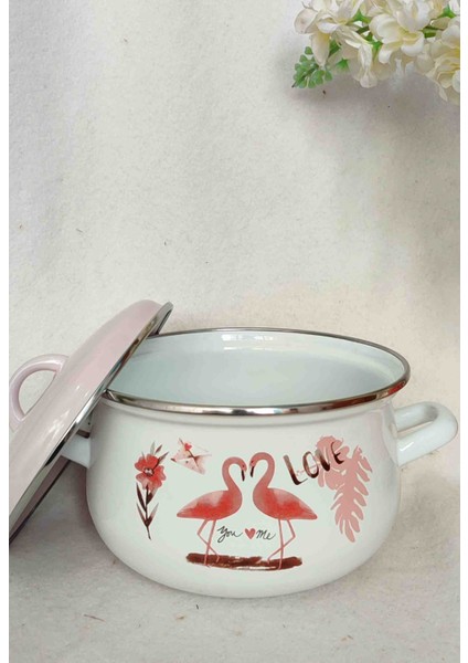 Flamingo Emaye Derin Tencere 3 Litre 20 cm Çap Süt Yoğurt Çorba Reçel Konserve Salça Tenceresi fiyatları