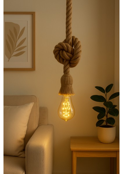 Rustik Halatlı Sarkıt Avize indirimleri