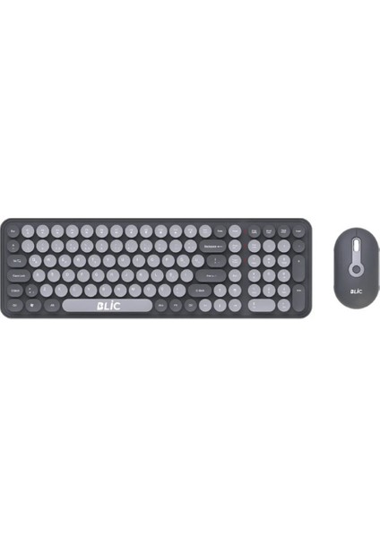 Kablosuz Klavye Mouse Set Ev Ofis Iş Yeri Kablosuz Klavye Mouse Seti 2.4 Ghz Bkb6
