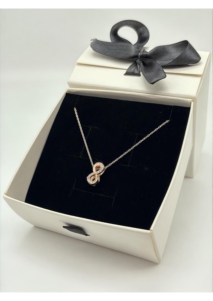 925 Ayar Gümüş Sonsuzluk Charm Kadın Kolye modelleri