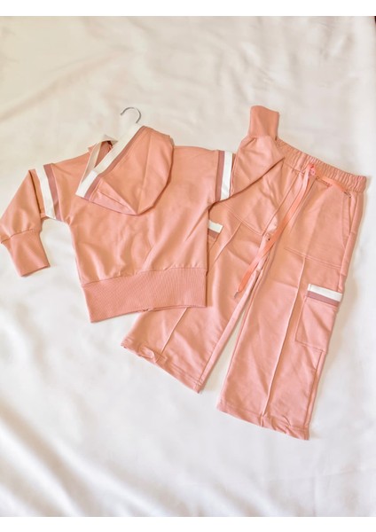 Açık Turuncu Rengi Şardonlu Çocuk Kalın Sweatshirt Takım - Rahat, Sıcak Tutucu ve Şık Tasarım indirimleri