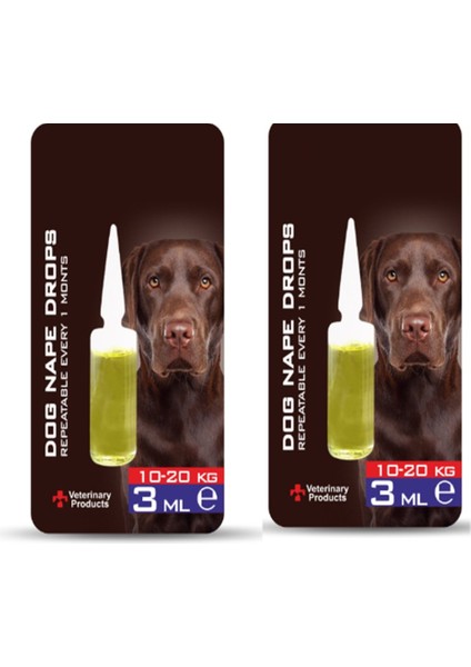 Köpek Ense Dış Damla 10- 20 kg Için 3 ml x 2 Adet