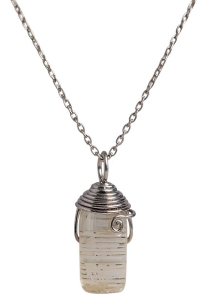 925 Ayar Gümüş Zincirli Inci Kadın Kolye (Doğal Taş) fiyatları