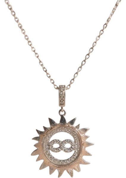 925 Ayar Gümüş Sonsuzluk Güneş Kadın Kolye fiyatları