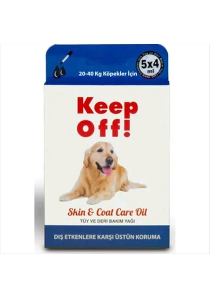 Keep Of Tüy Deri Bakım Damlası 20-40 kg Köpek 5 Li