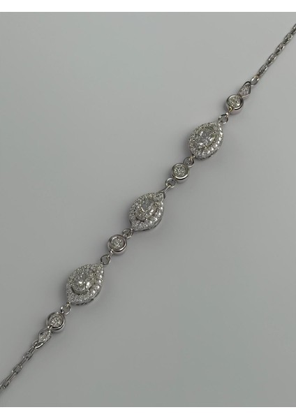 925 Ayar Gümüş Damla Bileklik Kadın