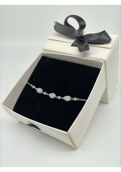 925 Ayar Gümüş Damla Bileklik Kadın fırsatları