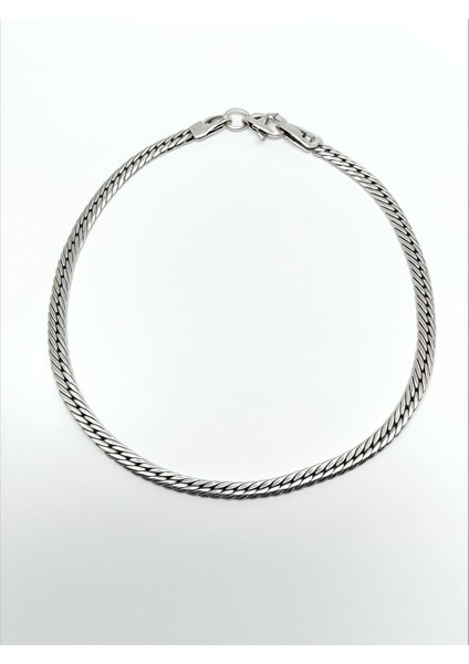 925 Ayar Gümüş Balık Sırtı Bileklik Erkek