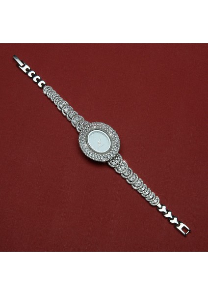 Wq2 Oval Gümüş Saat