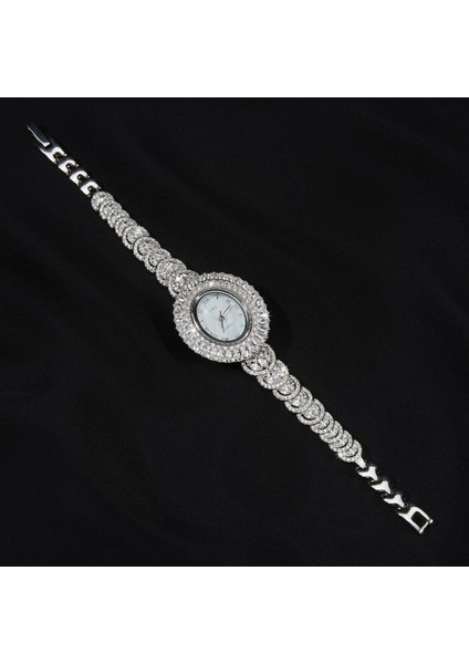 Wq2 Oval Gümüş Saat modelleri