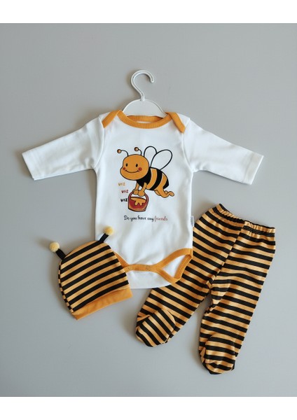 Arılı 3'lü Bodyli Erkek Bebek Takım fiyatları