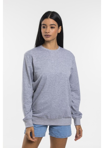 Süperlife Kadın Bisiklet Yaka Regular Kalıp Ince Pamuklu Sweatshirt SPR21K30 fiyatları
