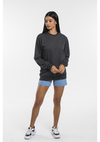 Süperlife Kadın Bisiklet Yaka Regular Kalıp Ince Pamuklu Sweatshirt SPR21K30 modelleri