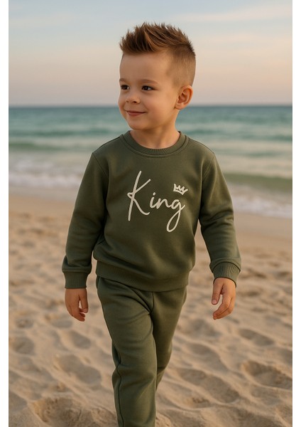 Erkek Çocuk Mevsimlik ve Kışlık Eşofman Takımı Sweatshirt Alt Pamuklu Şardonlu 3-4-5-6 Yaş fiyatları