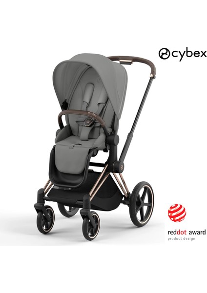 Priam (Rosegold-Mirage Grey) (Ikonik Lüks Bebek Arabası)