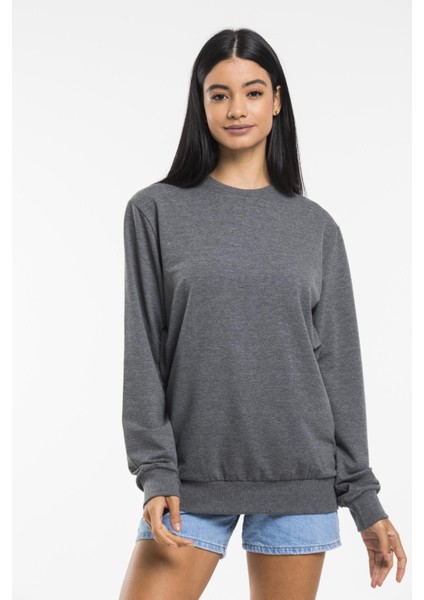 Süperlife Kadın Bisiklet Yaka Regular Kalıp Ince Pamuklu Sweatshirt SPR21K30 modelleri