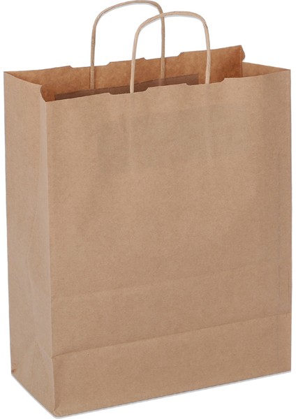 45*50*14 Kraft Saplı Kağıt Çanta 25 Adet modelleri