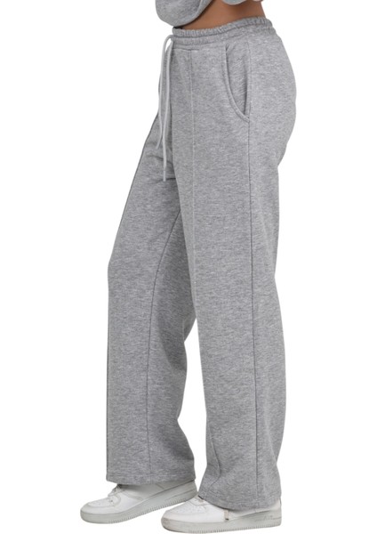 Kız Çocuk 3 Iplik Penye Pamuk Beli Lastikli Bağcıklı Eşofman Altı Okul Pantolon fırsatları